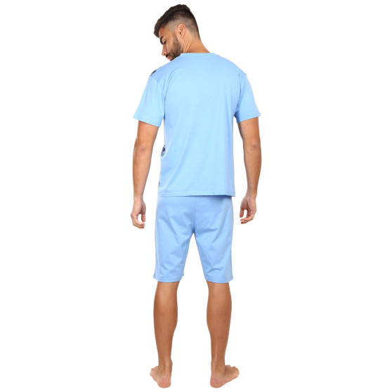 Pánské pyžamo Foltýn modré (FPK12)
