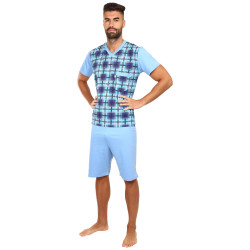 Pánské pyžamo Foltýn modré (FPK13)