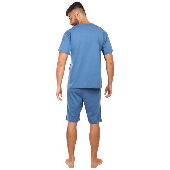 Pánské pyžamo Foltýn nadrozměr modré (FPKN14)