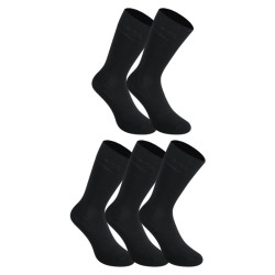 5PACK ponožky Styx vysoké bambusové černé (5HB960) 