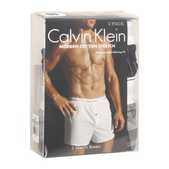 2PACK pánské trenky Calvin Klein vícebarevné (NB1396A-JKZ)