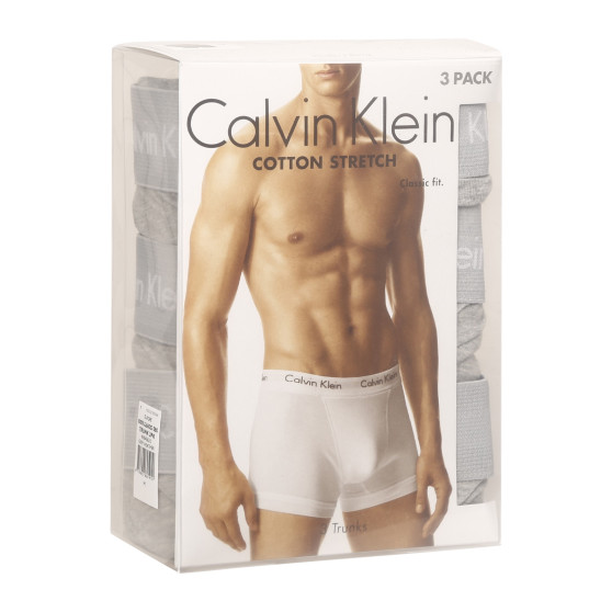 3PACK pánské boxerky Calvin Klein šedé (U2662G-080)