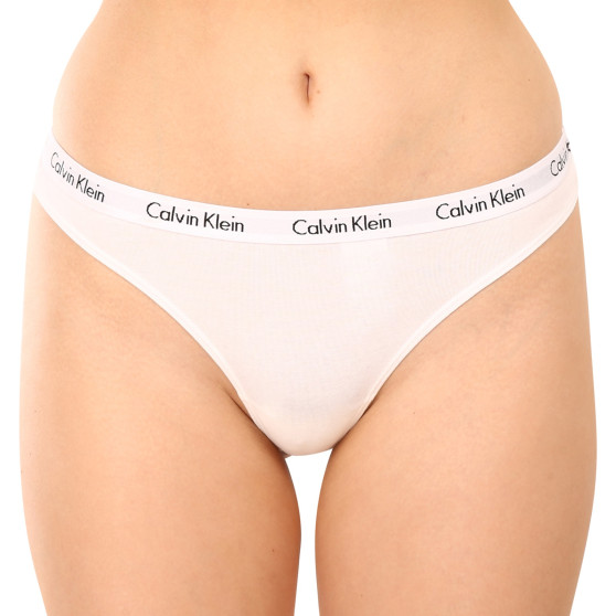 3PACK dámská tanga Calvin Klein vícebarevná (QD3587E-HVN)