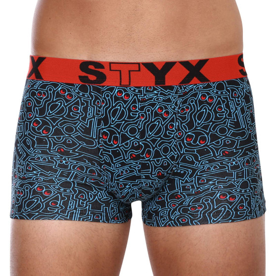 3PACK Pánské boxerky Styx art sportovní guma nadrozměr (3R12672)