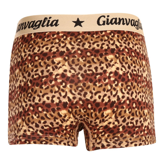 Dívčí kalhotky s nohavičkou boxerky Gianvaglia hnědé (813)