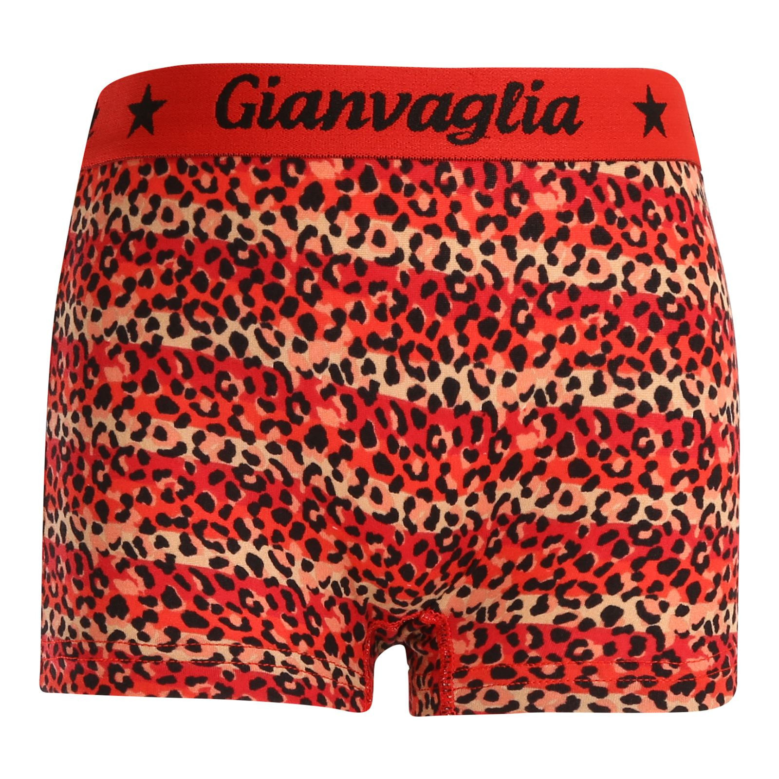 E-shop Dívčí kalhotky s nohavičkou boxerky Gianvaglia červené