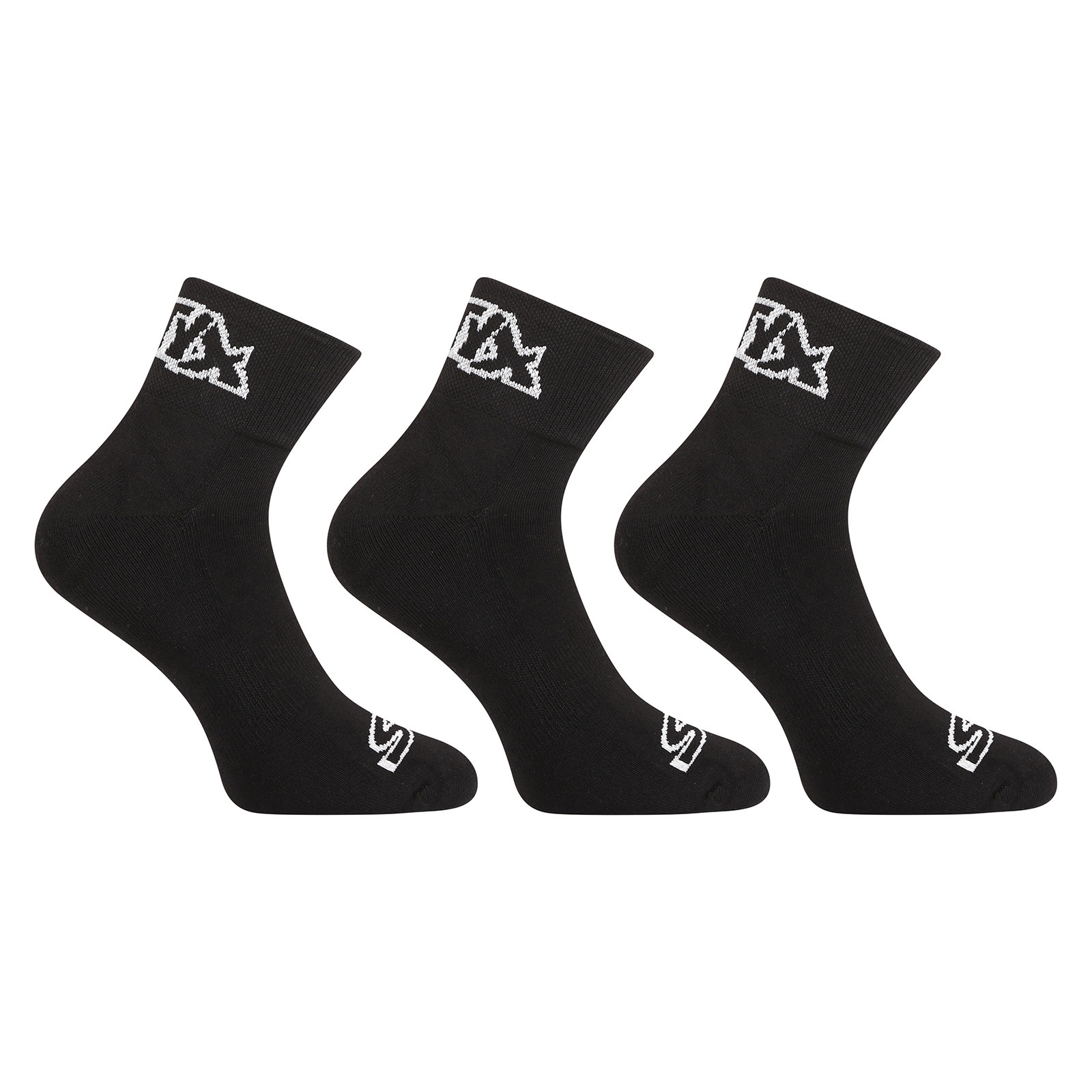 E-shop 3PACK ponožky Styx kotníkové černé