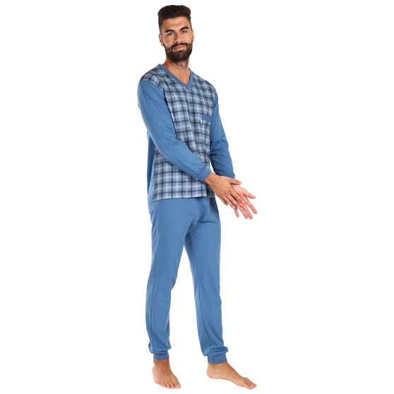 Pánské pyžamo Foltýn modré (FPD16)