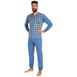 Pánské pyžamo Foltýn nadrozměr modré (FPDN15)