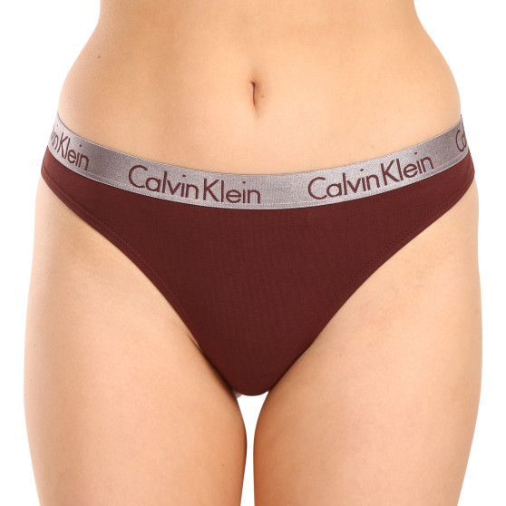3PACK dámská tanga Calvin Klein vícebarevná (QD3560E-IIL)