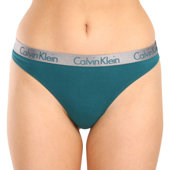 3PACK dámská tanga Calvin Klein vícebarevná (QD3560E-IIL)