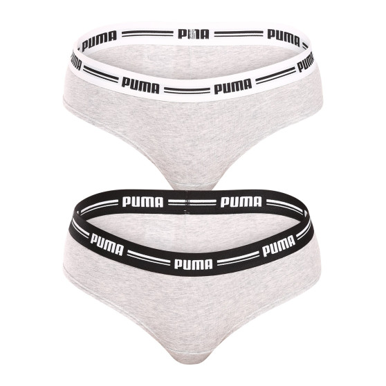 2PACK dámské kalhotky brazilky Puma šedé (603043001 328)