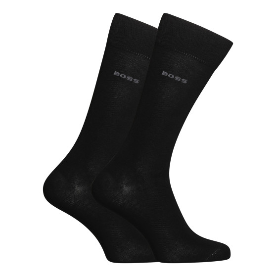 5PACK ponožky BOSS vysoké černé (50478221 001)