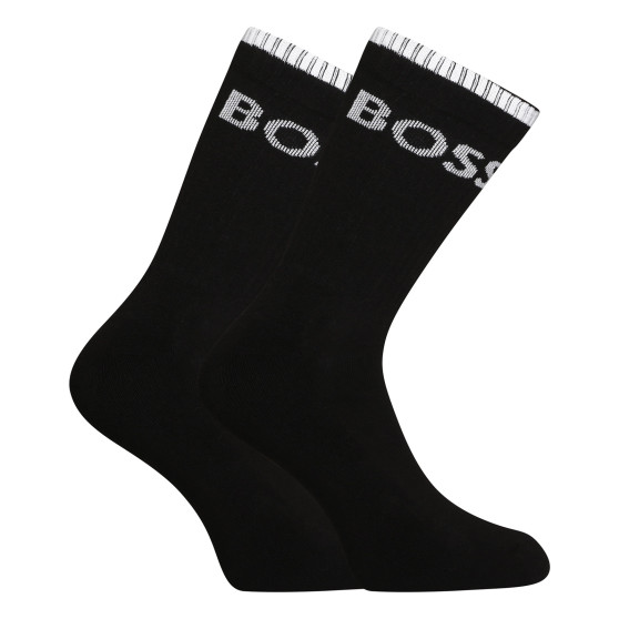 6PACK ponožky Hugo Boss vysoké černé (50510168 001)