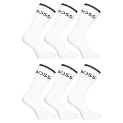 6PACK ponožky Hugo Boss vysoké bílé (50510168 100)