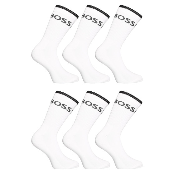 6PACK ponožky BOSS vysoké bílé (50510168 100)