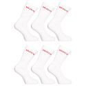 6PACK ponožky Hugo Boss vysoké bílé (50510187 100)