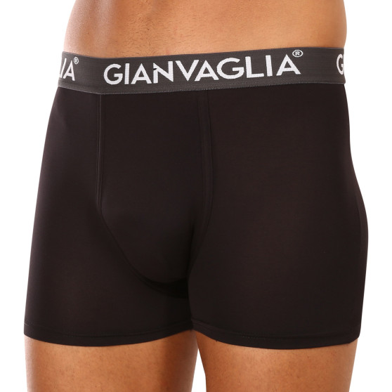 2PACK pánské boxerky Gianvaglia černé (GVG-5007)