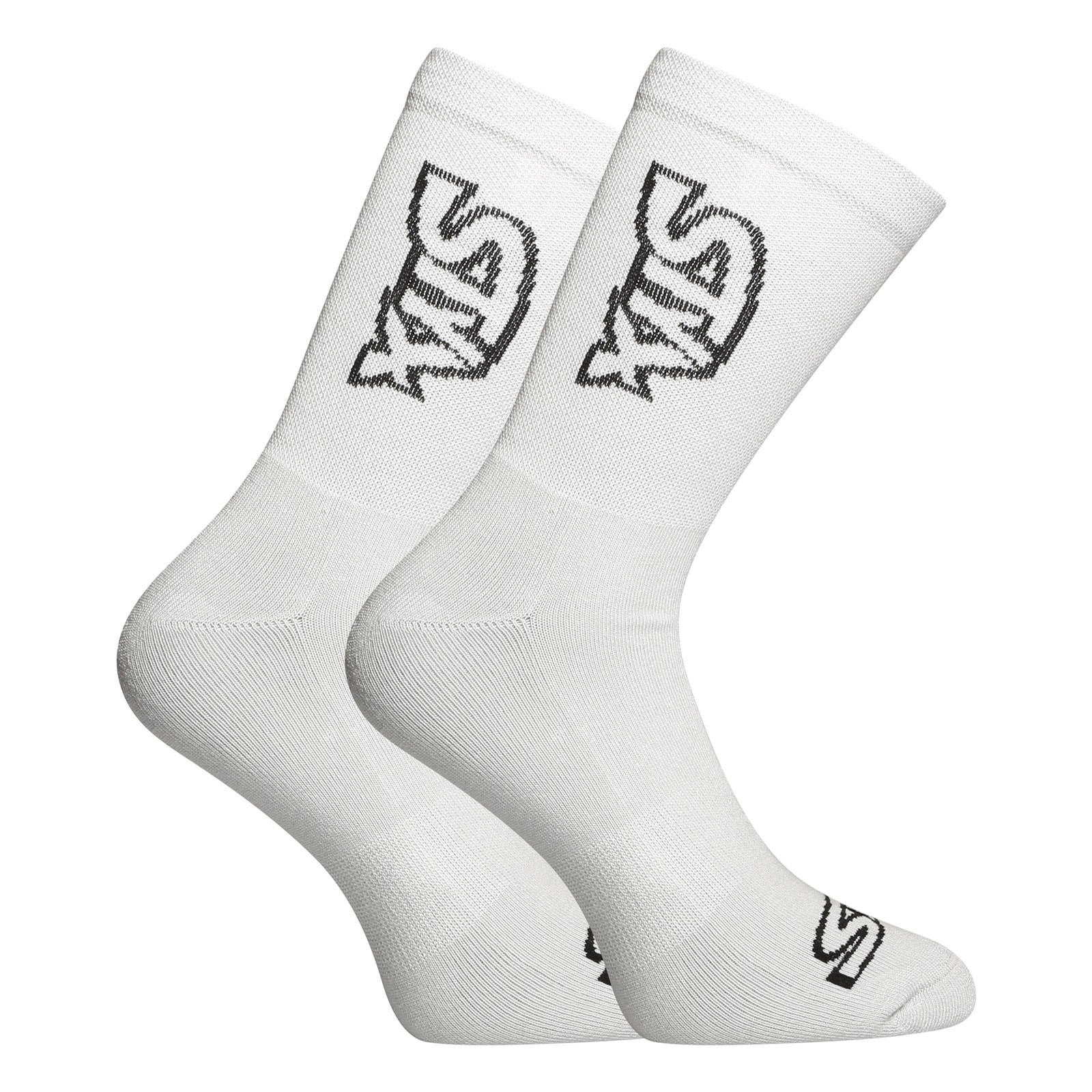E-shop Ponožky Styx vysoké šedé s černým logem