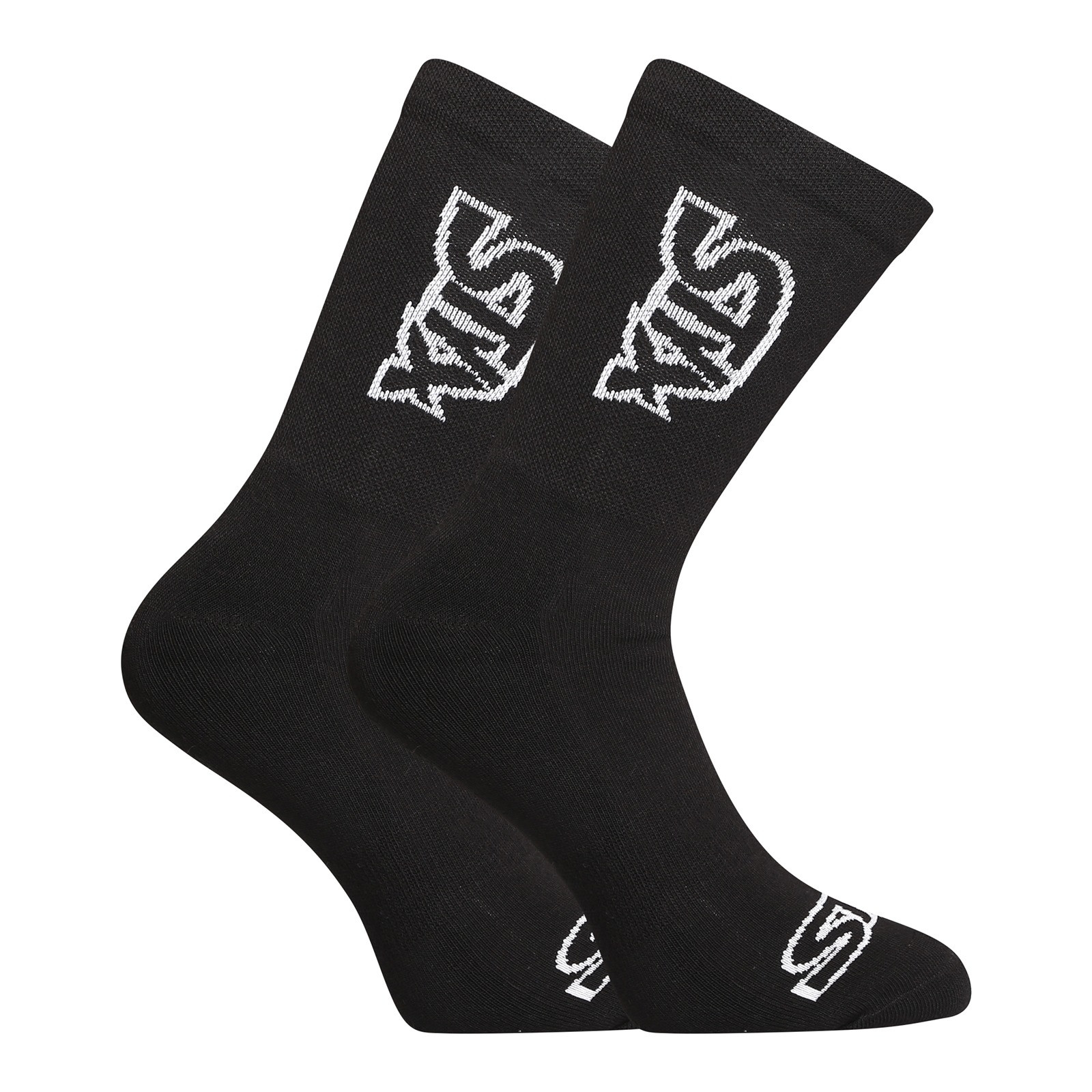 E-shop Ponožky Styx vysoké černé s bílým logem