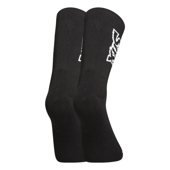 Ponožky Styx vysoké černé s bílým logem (HV960) 