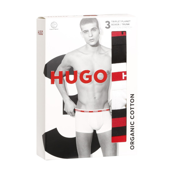 3PACK pánské boxerky Hugo Boss vícebarevné (50492375 621)