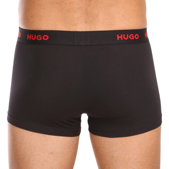 3PACK pánské boxerky Hugo Boss černé (50469766 994)