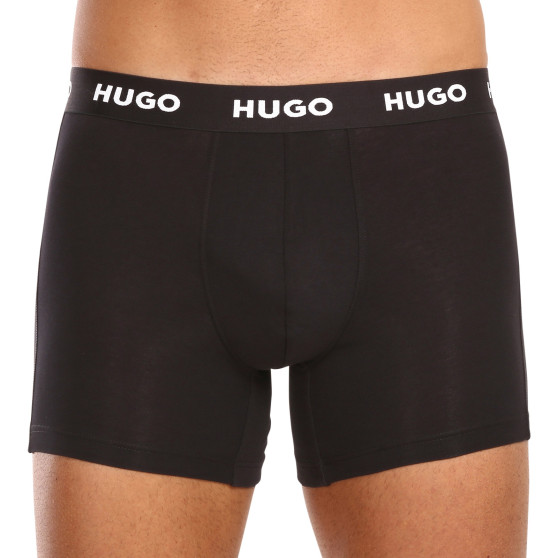 3PACK pánské boxerky HUGO černé (50492348 964)