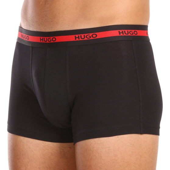 3PACK pánské boxerky HUGO černé (50492375 002)