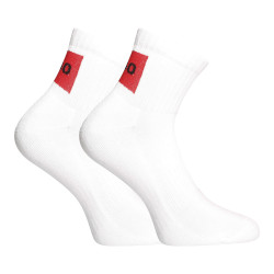 2PACK ponožky Hugo Boss kotníkové bílé (50491223 100)