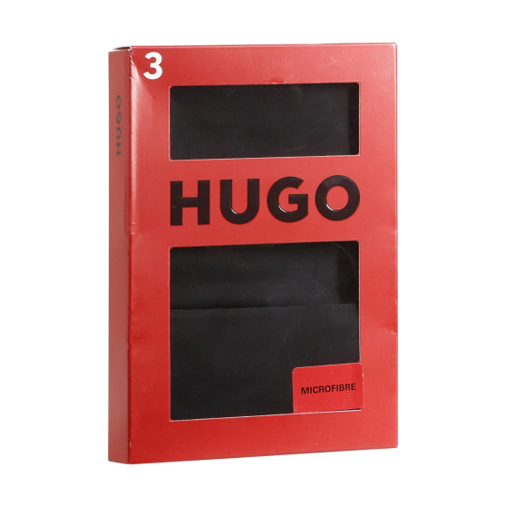 3PACK dámské kalhotky Hugo Boss bezešvé černé (50495891 001)