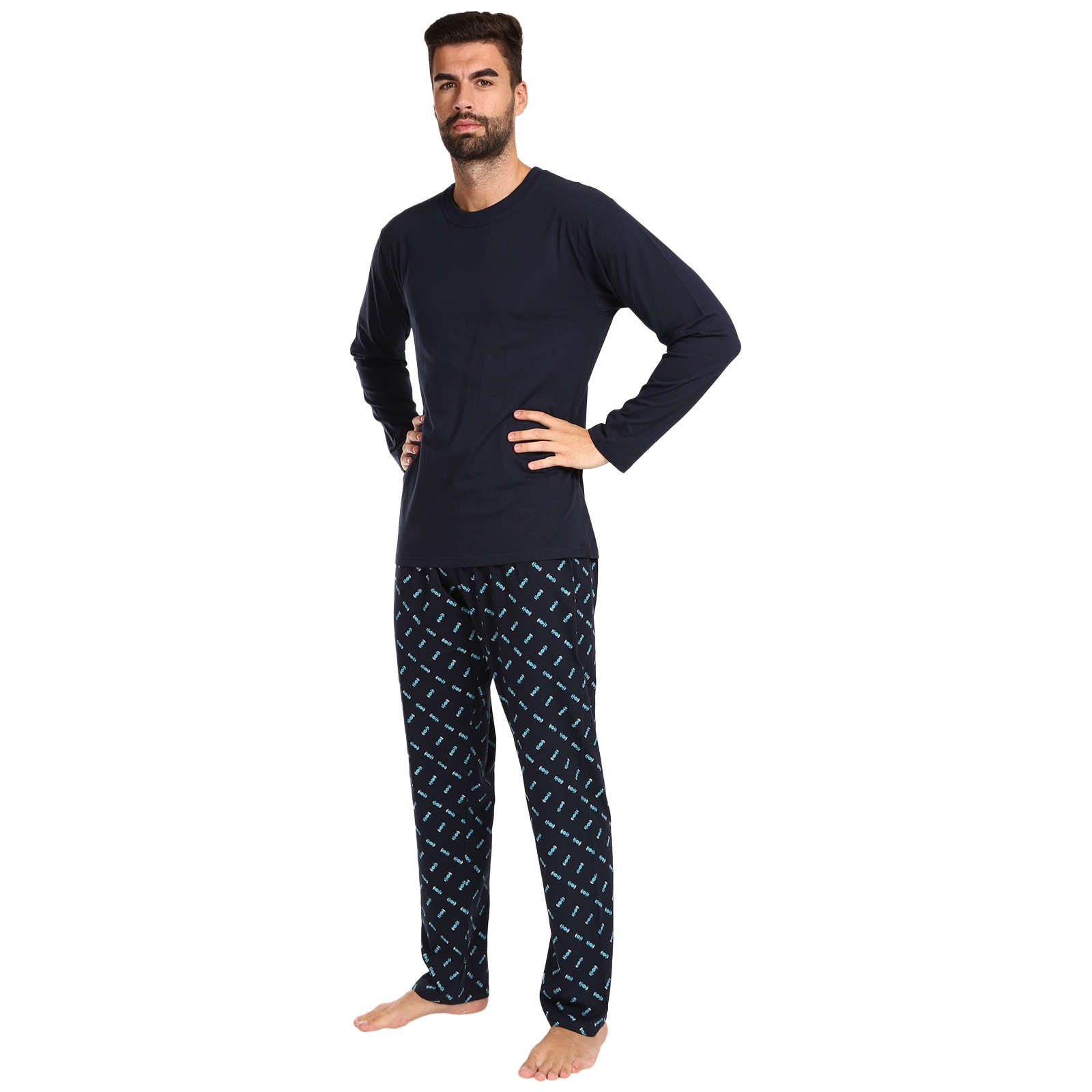 E-shop Pánské pyžamo Gino vícebarevné