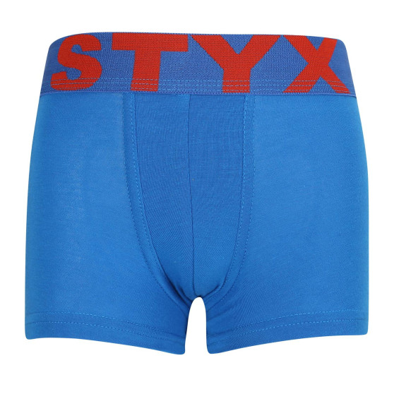 3PACK dětské boxerky Styx sportovní guma vícebarevné (3GJ10379)