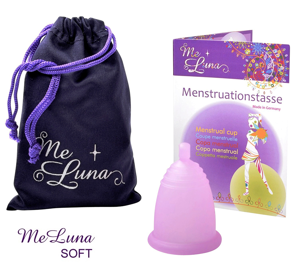 E-shop Menstruační kalíšek Me Luna Soft M s kuličkou růžová