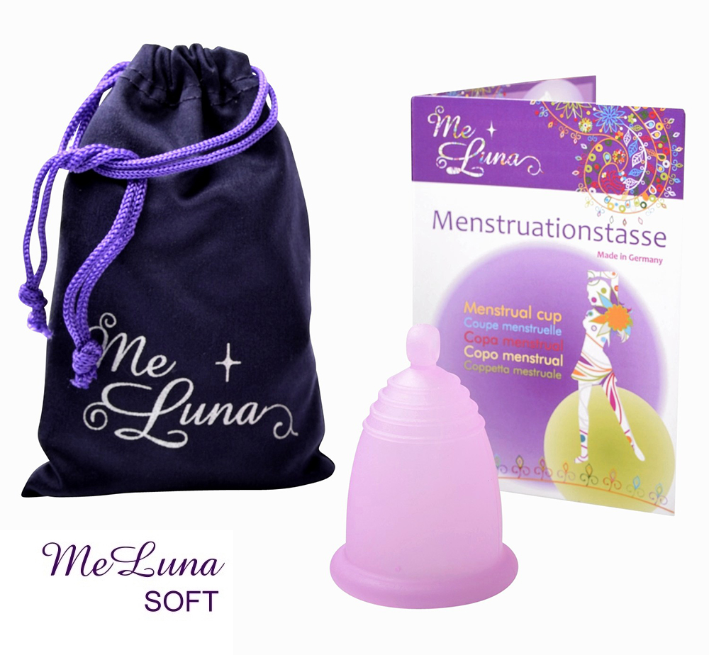 E-shop Menstruační kalíšek Me Luna Soft L s kuličkou růžová