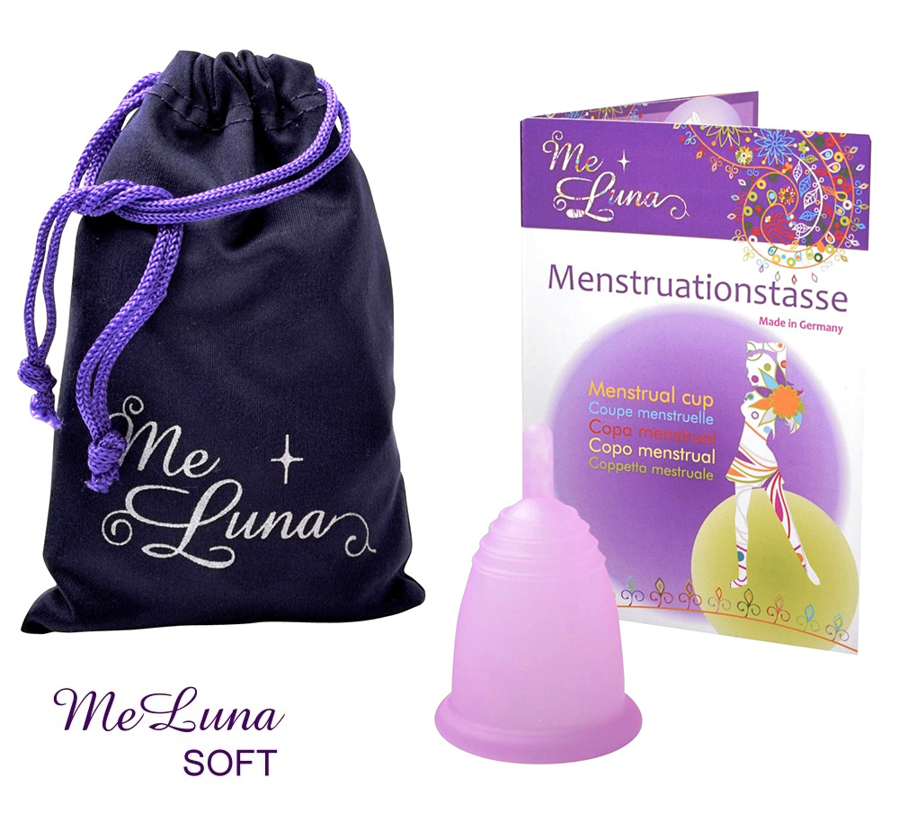 E-shop Menstruační kalíšek Me Luna Soft S se stopkou růžová