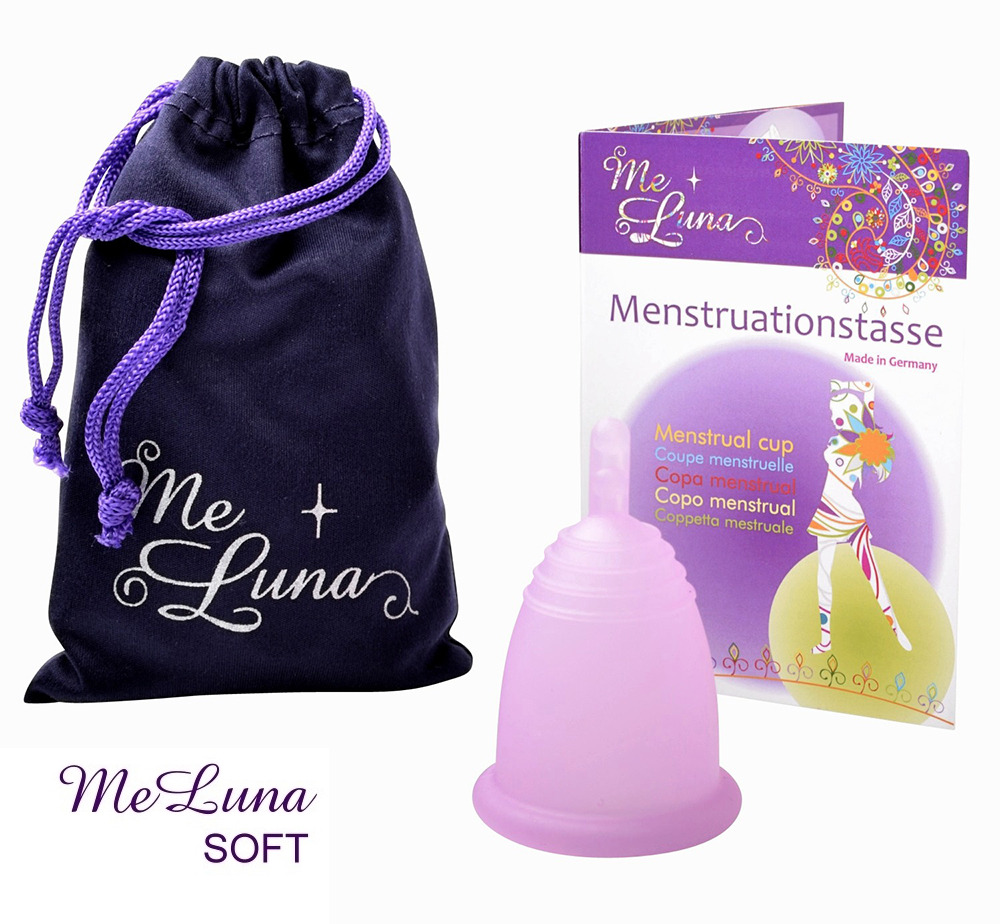 E-shop Menstruační kalíšek Me Luna Soft L se stopkou růžová