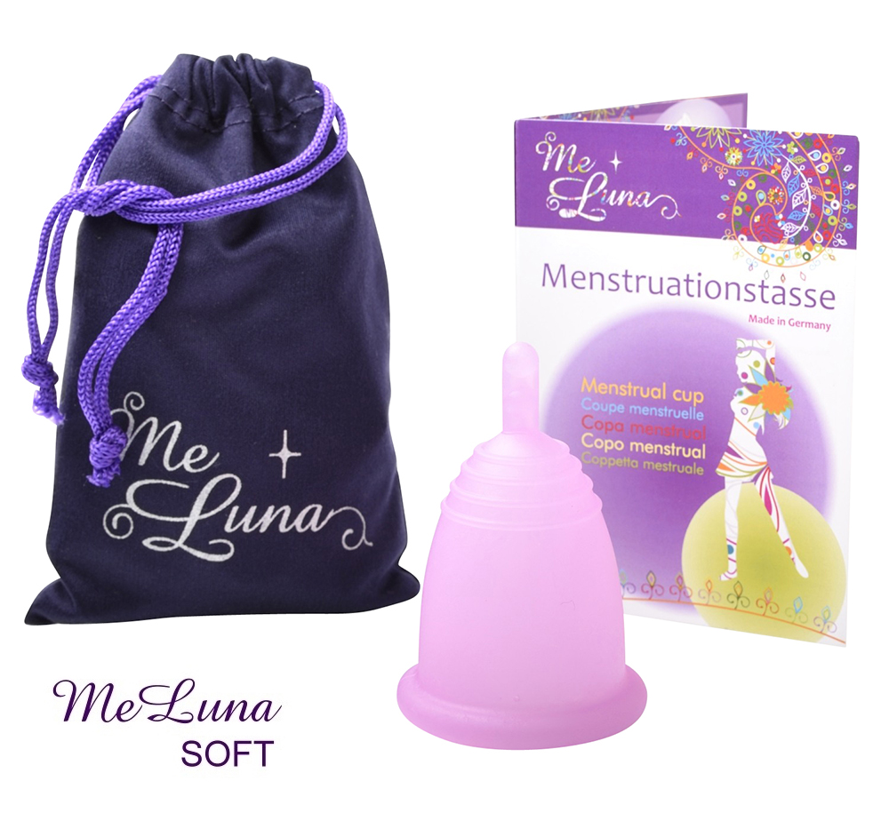 E-shop Menstruační kalíšek Me Luna Soft XL se stopkou růžová