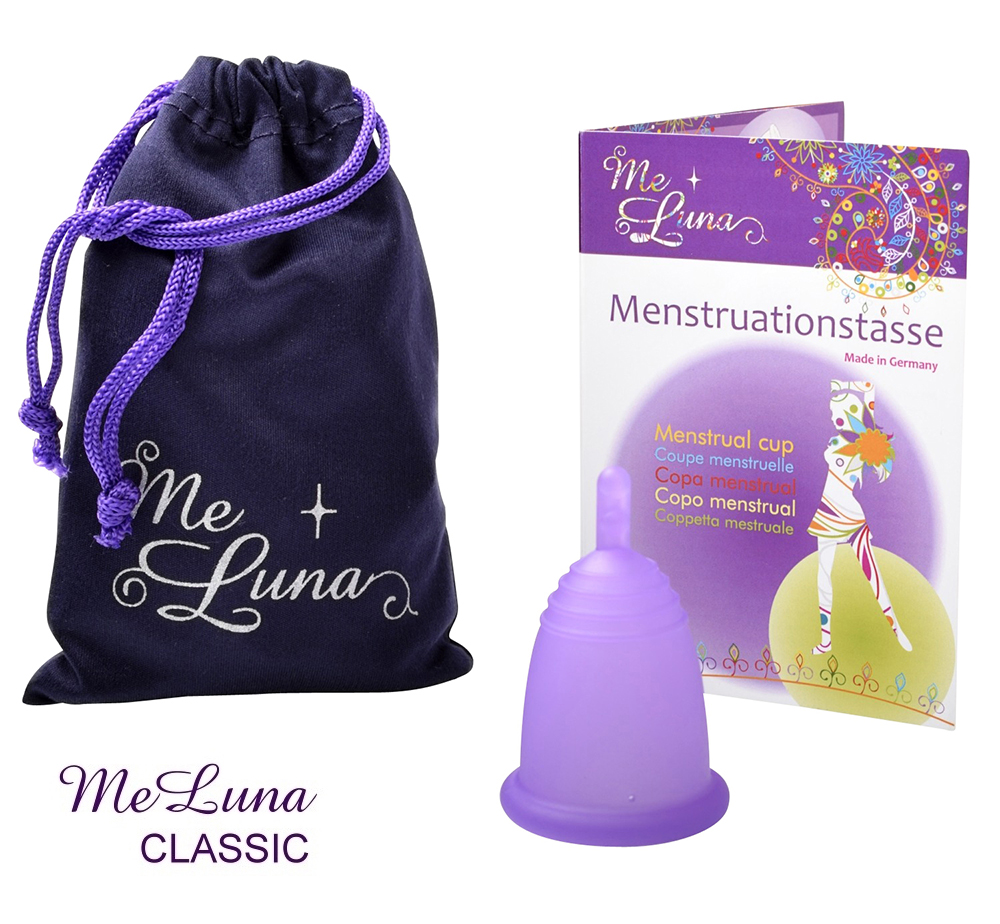 E-shop Menstruační kalíšek Me Luna Classic S se stopkou fialová