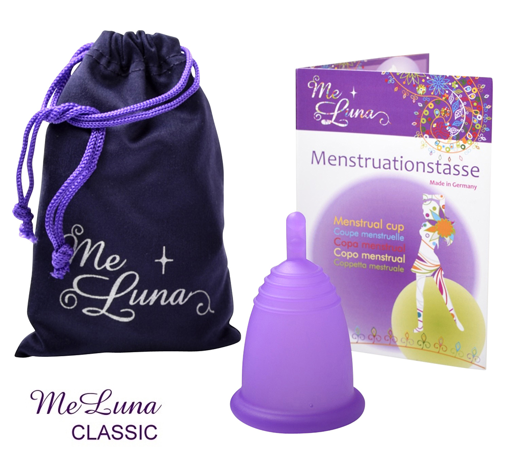 E-shop Menstruační kalíšek Me Luna Classic L se stopkou fialová