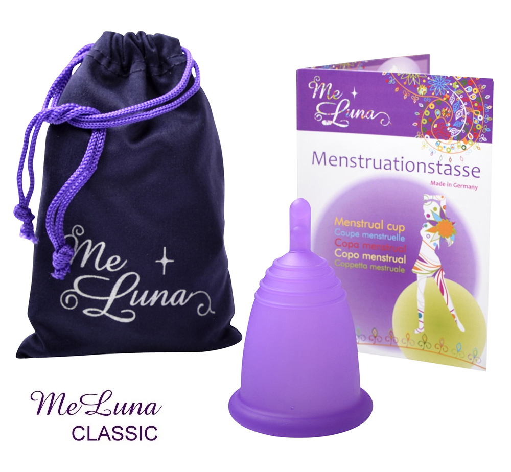 E-shop Menstruační kalíšek Me Luna Classic XL se stopkou fialová