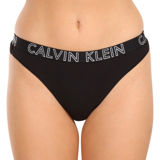 Dámská tanga Calvin Klein černé (QD3636E-001)