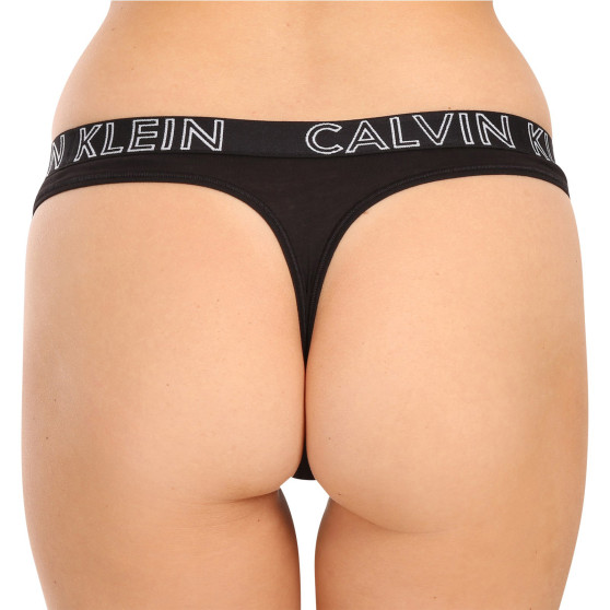 Dámská tanga Calvin Klein černé (QD3636E-001)