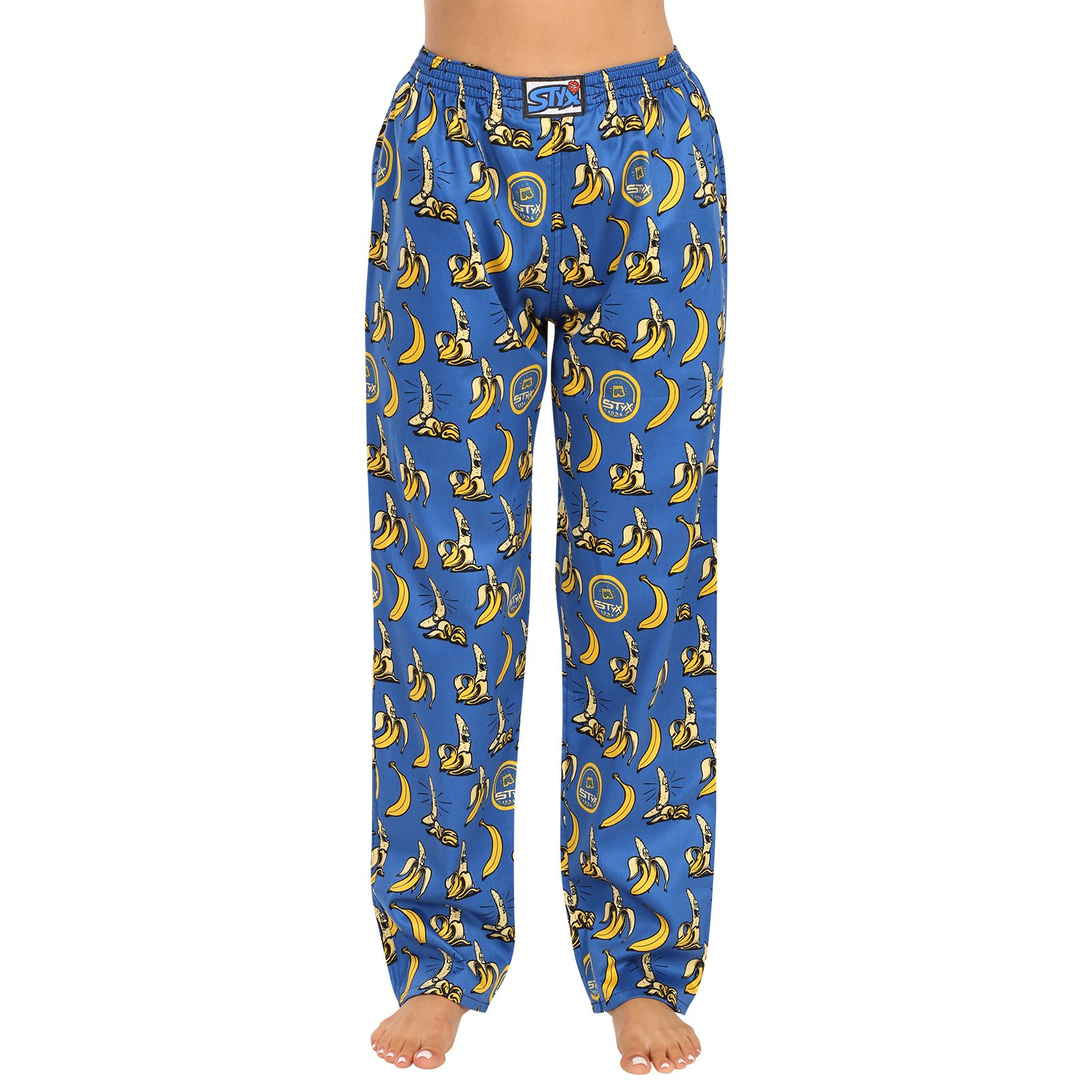 E-shop Dámské kalhoty na spaní Styx banány