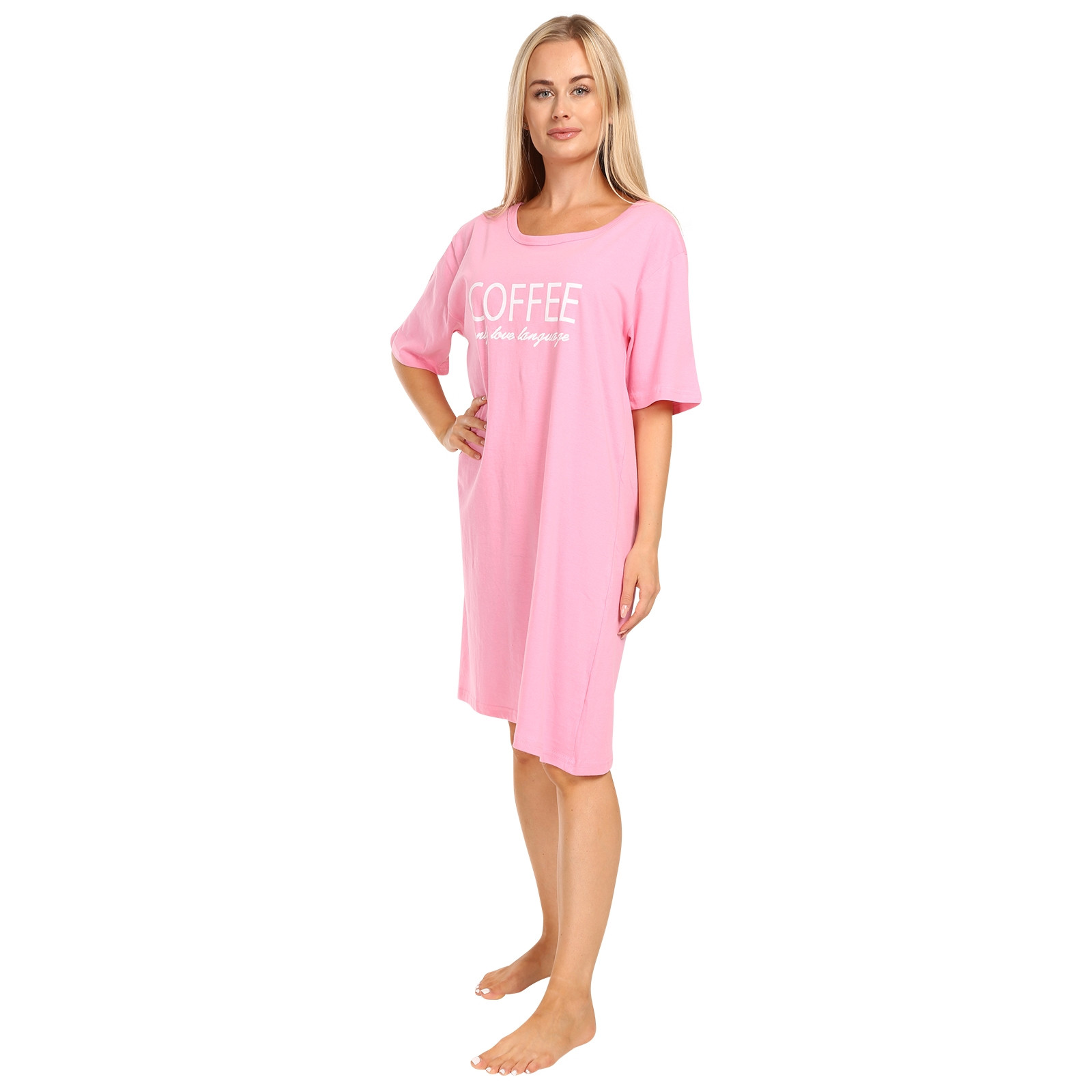 E-shop Dámská noční košile Molvy růžová