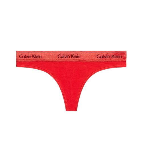 E-shop Dámská tanga Calvin Klein nadrozměr červená