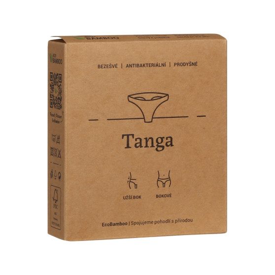 Dámská tanga Gina bambusová béžové (05013)
