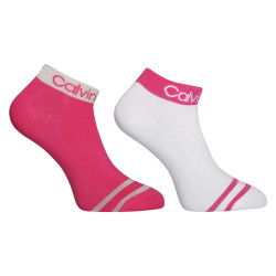 2PACK dámské ponožky Calvin Klein kotníkové vícebarevné (701218775 003)