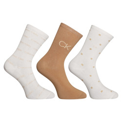 3PACK dámské ponožky Calvin Klein vícebarevné (701224118 002)