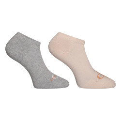 2PACK dámské ponožky  Calvin Klein nízké vícebarevné (701226013 002)